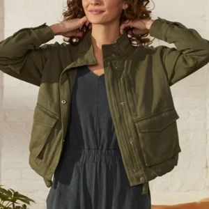 New UpWest Hemp Cropped Utility Jacket - Women's Size M